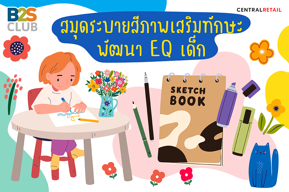 สมุดระบายสีภาพเสริมทักษะ  พัฒนา EQ เด็ก