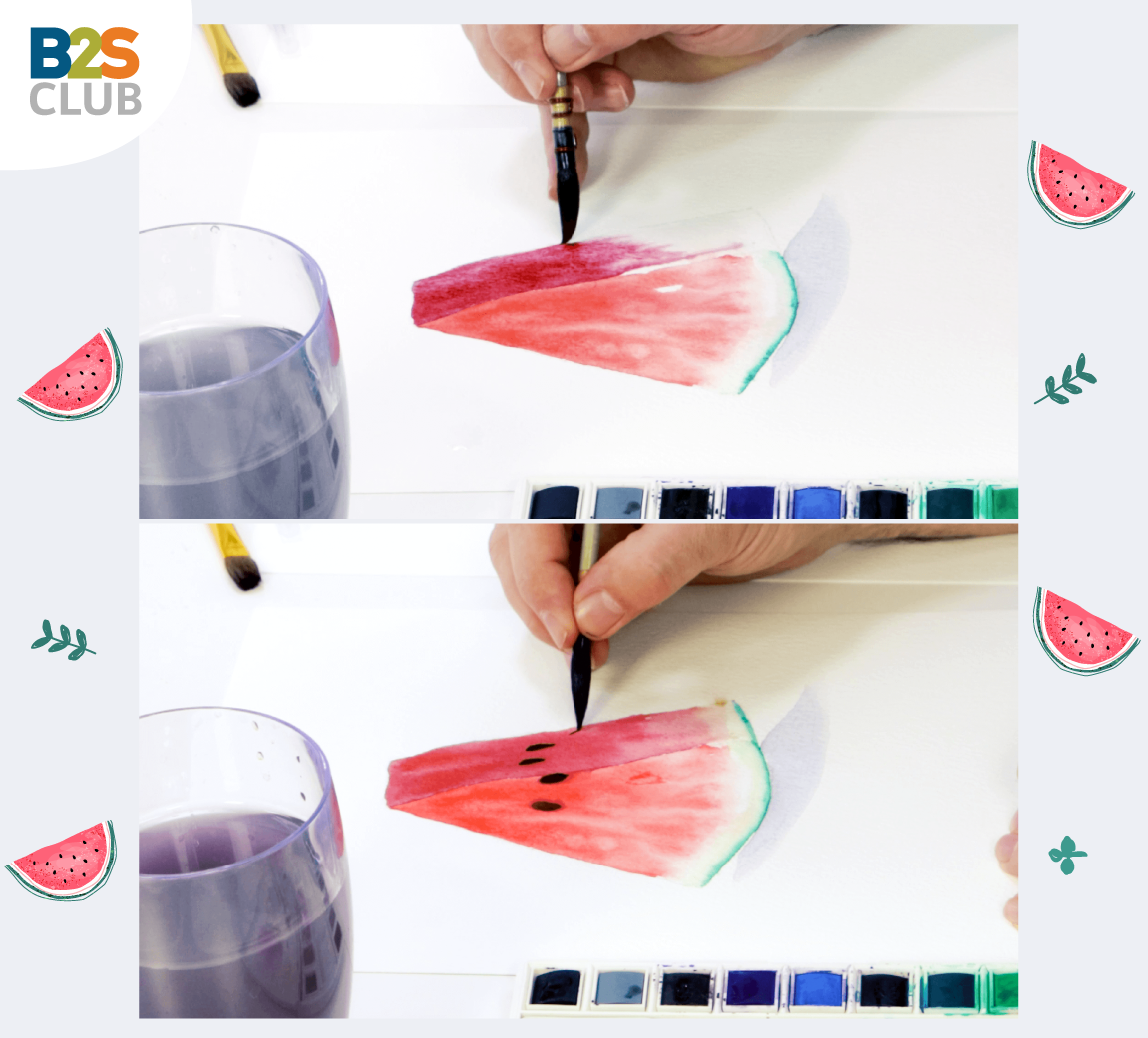 watercolour fruit