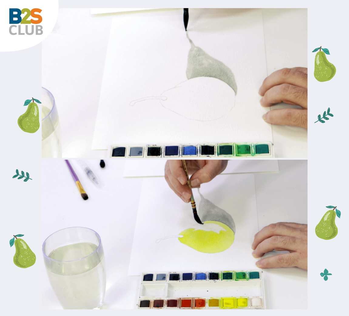 watercolour fruit