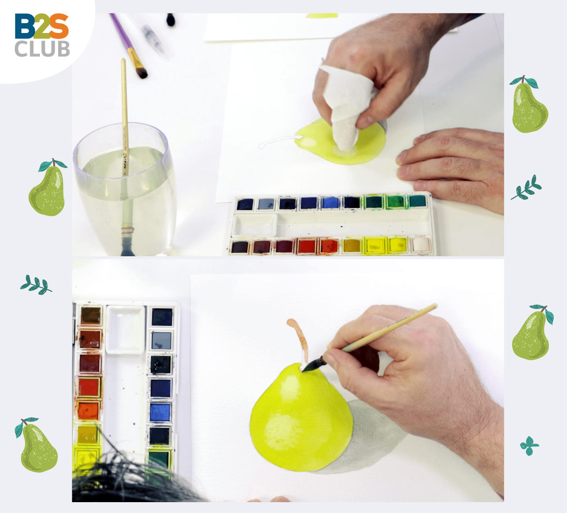 watercolour fruit