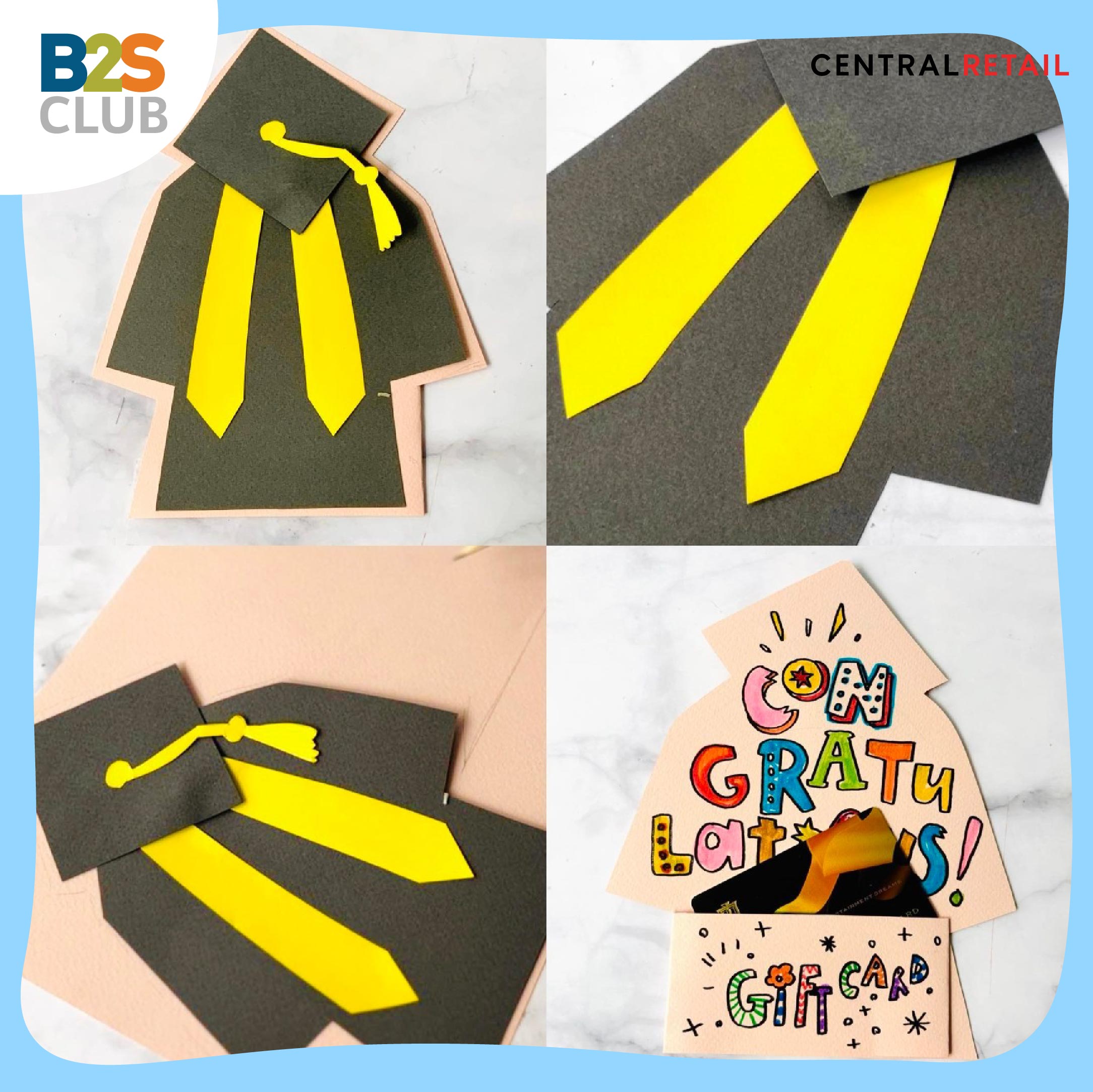 diy ของขวัญ, diy ของขวัญรับปริญญา, diy วิธีทำ การ์ดชุดครุย